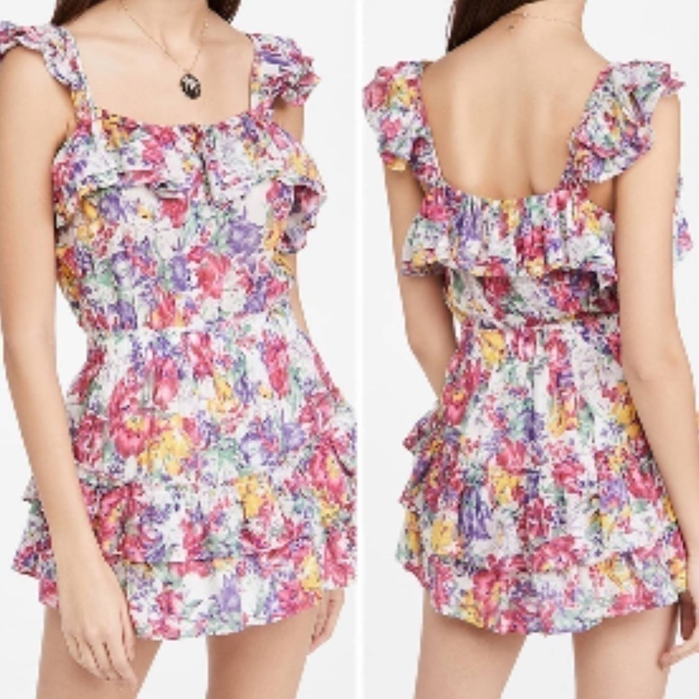 LoveShackFancy Floral Dresses Marina Dress Sunburst NWT - Picture 6 of 11